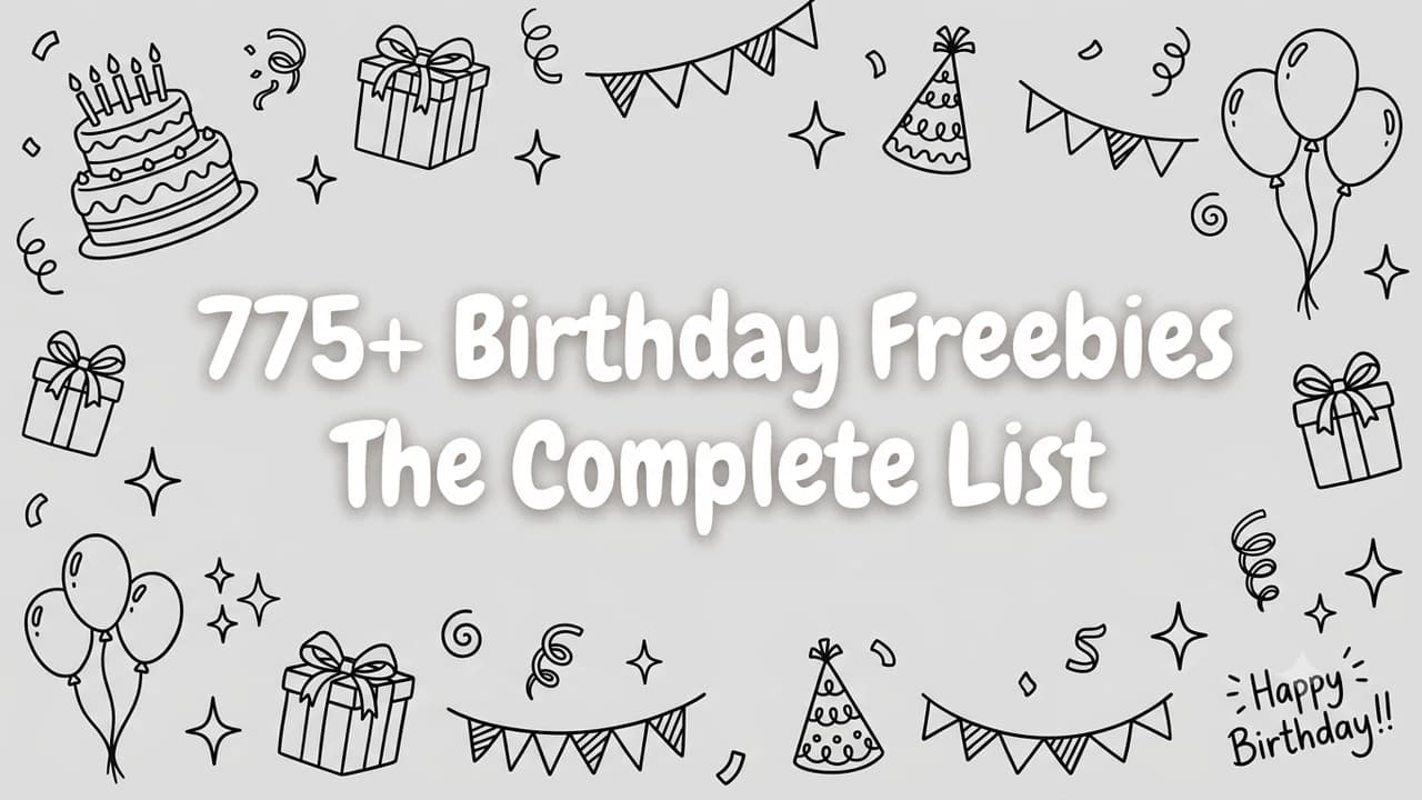 The Birthday Freebie Index: What 819 Birthday Freebies Are Actually Worth